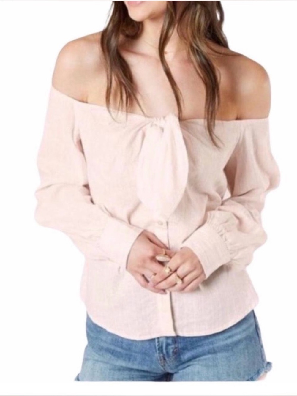 Free People Hello There Boho Peasant Blouse